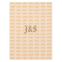 アールデコスタイルの花模様モノグラムの