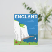 アールデコスタイルイングランドポスター ポストカード (スタンド正面)