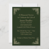 アールデコスタイルグリーン記念サービス 招待状 (正面)