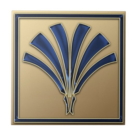 アールデコスタイルセラミックスタイル(ファン) タイル (正面)