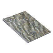 アールデコスタイルデザイン豪華な幾何学的シームレスpa ノートブック (右側)