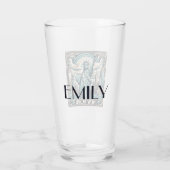 アールデコスタイルニューヨークイラストレーション タンブラーグラス (裏面)