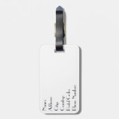 アールデコスタイルニューヨークイラストレーション ラゲッジタグ (裏面縦)