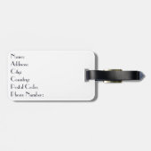 アールデコスタイルニューヨークイラストレーション ラゲッジタグ (裏面横)