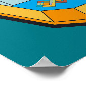 アールデコスタイルポスター（宝石の形） ポスター (角)