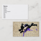 アールデコスタイルヴィンテージダンサー 名刺 (正面/裏面)