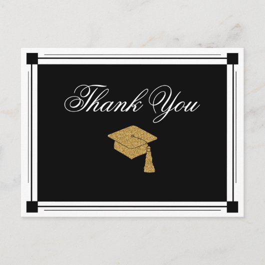 アールデコスタイル卒業ありがとう ポストカード (正面)