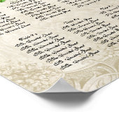 アールデコスタイル孔雀披露宴座席表 ポスター (角)