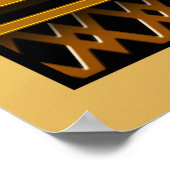 アールデコスタイル幾何学 ポスター (角)