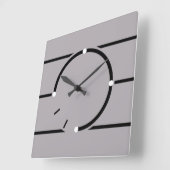 アールデコスタイル時計 スクエア壁時計 (傾斜)