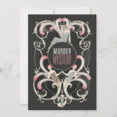 アールデコスタイル殺人ミステリーハローウィンパーティ 招待状 (正面)