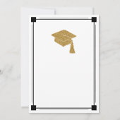 アールデコスタイル白人卒業党 招待状 (裏面)