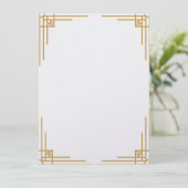 アールデコスタイル結婚式招待状 (スタンド正面)