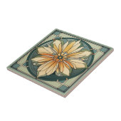 アールデコスタイル花模様セラミックタイル タイル (側面)