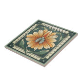 アールデコスタイル花模様セラミックタイル タイル (側面)