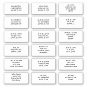 アールデコスタイル18ゲスト個人名アドレス シール