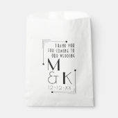 アールデコスタイル1920sありがとう結婚式の引き出物バッグ フェイバーバッグ (正面)