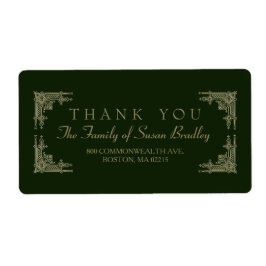 アールデコスタイル2ファミリーサンキューラベル ラベル