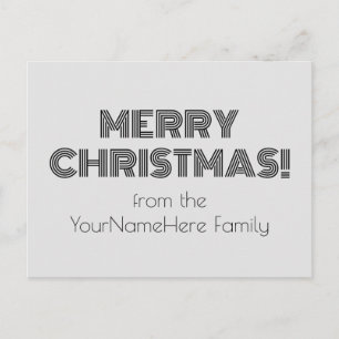 アールデコスタイル「メリークリスマス！」ポストカード ポストカード