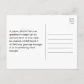 アールデコスタイル「メリークリスマス!」ポストカード ポストカード (裏面)