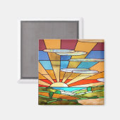 アールデコステンドグラス1 マグネット (正面/裏面)