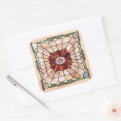 アールデコステンドグラス2シール スクエアシール (封筒)