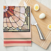 アールデコステンドグラス2 キッチンタオル (四つ折り)