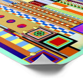 アールデコステンドグラス2 ポスター (角)