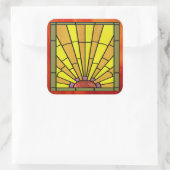アールデコステンドグラス3シール スクエアシール (バッグ)