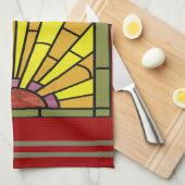 アールデコステンドグラス3 キッチンタオル (四つ折り)