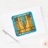 アールデコステンドグラス3 スクエアシール (封筒)