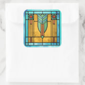 アールデコステンドグラス3 スクエアシール (バッグ)