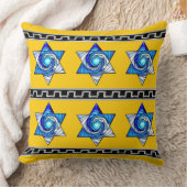 アールデコステンドグラスMagen Davidのストライプ クッション (ブランケット)