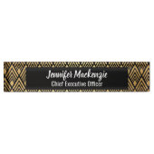 アールデコステーションサインオフィス机用ネームプレート デスクネームプレート (正面)