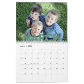 アールデコストロークフォント | 2026写真 カレンダー (3月 2026)