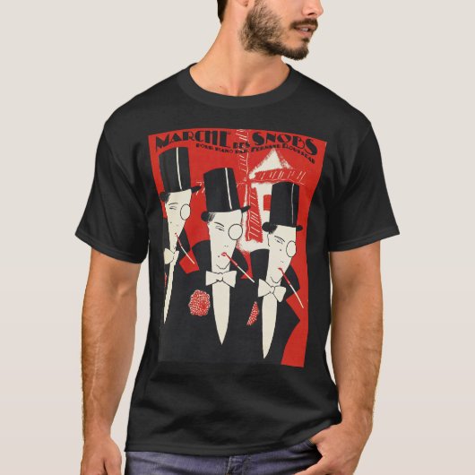 アールデコスノブイラストレーション Tシャツ (正面)