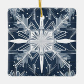 アールデコスノーフレークオーナメント セラミックオーナメント (正面)