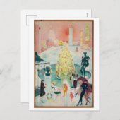 アールデコス絵画クリスマスバイフロリン・ステティハイマー シーズンポストカード (正面/裏面)