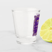 アールデコズ·ブ結婚ライドメイド·金ゴールド·パープル·フォー ショットグラス (左)