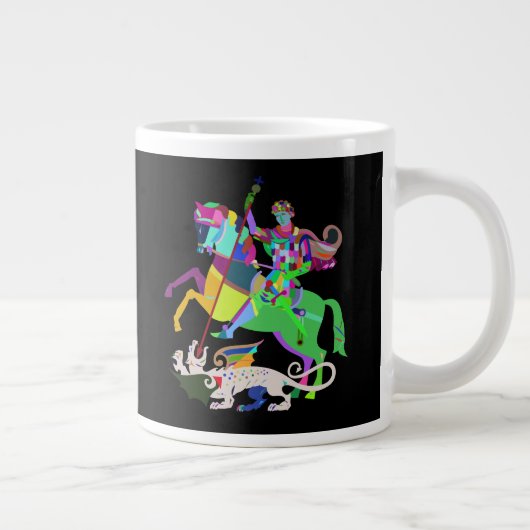 アールデコセントジョージザドラゴンスレイヤー ジャンボコーヒーマグカップ (右)
