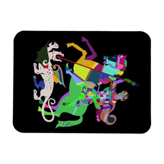 アールデコセントジョージザドラゴンスレイヤー マグネット (横)