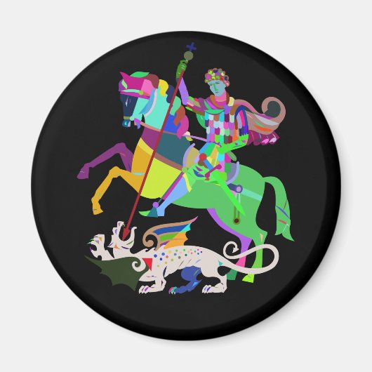 アールデコセントジョージザドラゴンスレイヤー マグネット (正面)