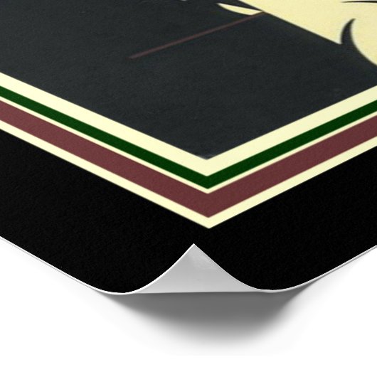 アールデコタイガープリント16 x 20 ポスター (角)