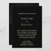 アールデコタワーレイ結婚式招待状 招待状 (正面/裏面)