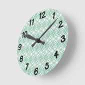 アールデコダイヤモンド ラウンド壁時計 (傾斜)