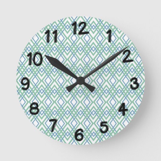 アールデコダイヤモンド ラウンド壁時計 (正面)