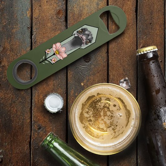 アールデコダチョウ花グリーン スピード栓抜き