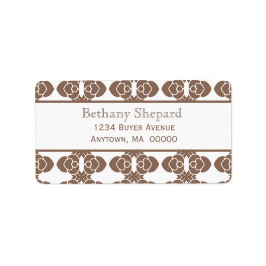 アールデコダマスク住所 シール (正面)