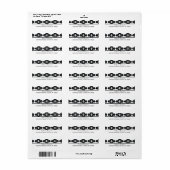 アールデコダマスク差出人住所ラベル ラベル (フルシート)