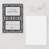 アールデコダマスク座席表 プレイスカード (正面/裏面)